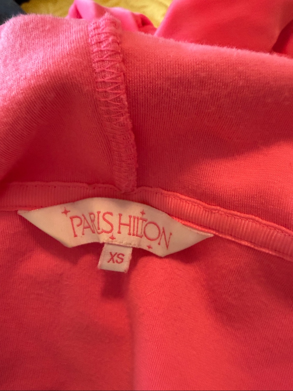 Paris Hilton Pink Hooded Jacket with Star Sleeve Detail - Picture 5 of 5